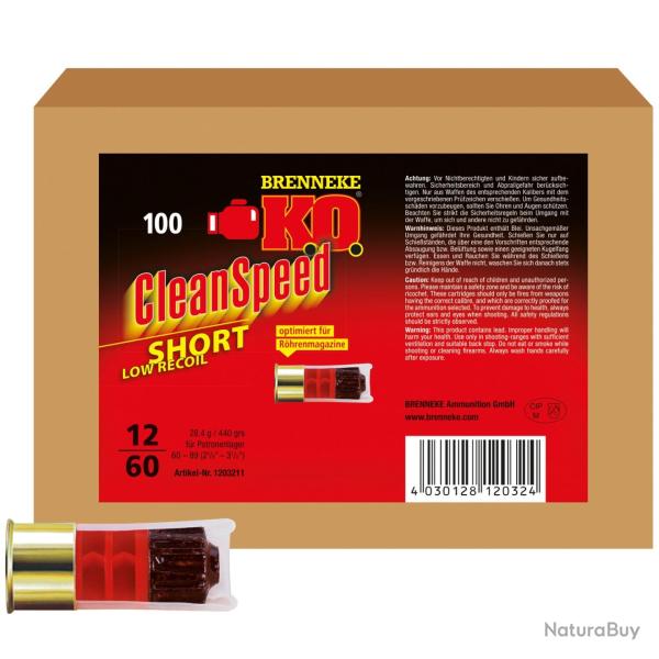 K.O. CleanSpeed Short pour fusils  rptition (Calibre: 12/60)