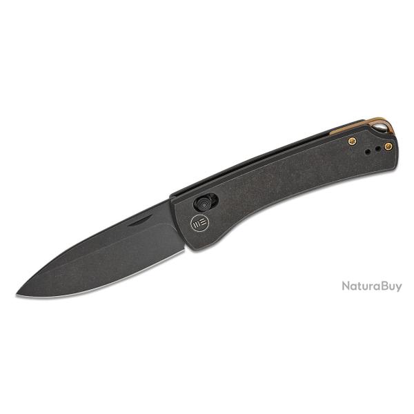 Couteau WE Knife Nightblade Black Manche Titane Lame Acier CPM 20CV Crossbar Lock Clip IKBS WE220461