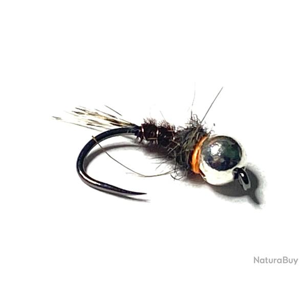 Nymphe pheasant rail casque billes cuivre tungstne taille 2,8  mm