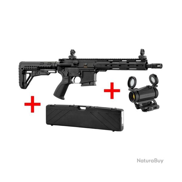 Pack carabine LDT15 cal. 223 L4S canon 10.5" + point rouge Falke version s