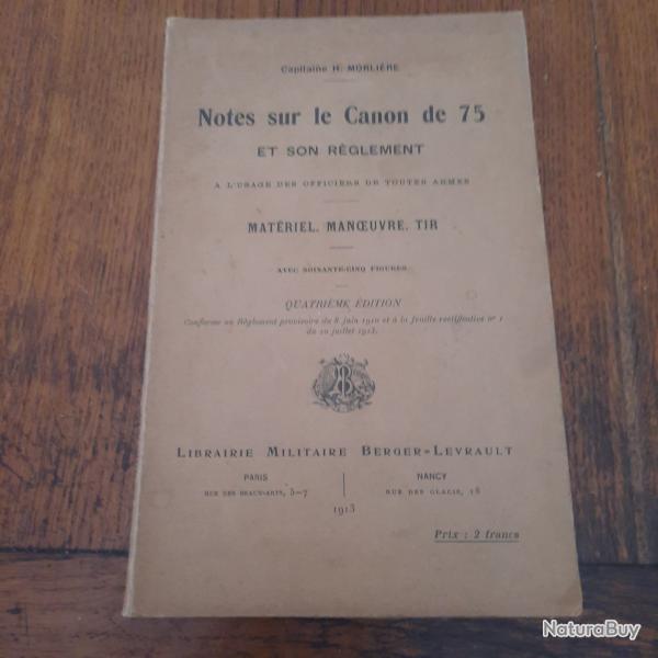 Notes sur le canon de 75