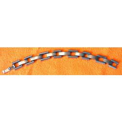 SPLENDIDE BRACELET (( VINTAGE 1950//55 )) EN METAL BLANC TRES FLUIDE NON POINCONNE + ATTACHE SOLIDE