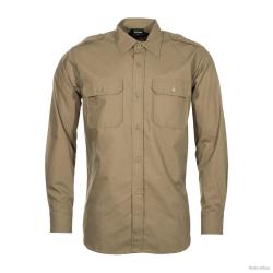 Chemise de treillis Mil Tec coton Ripstop manches longues camo vert