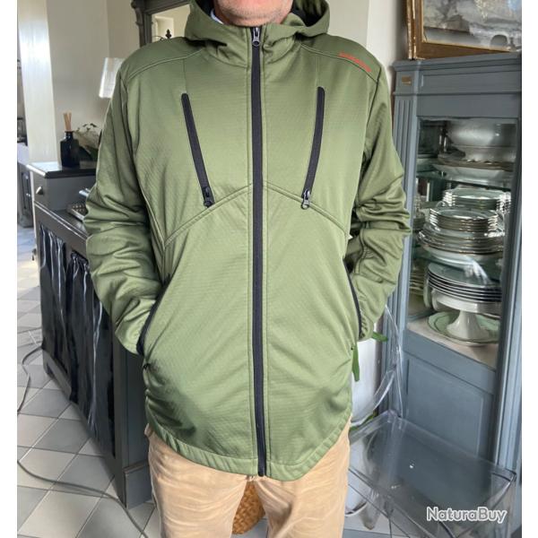 Veste de chasse verte mod�le SoftShell Twin Peak Winchester Taille M