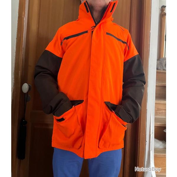 Veste orange fluo de poste et traque mod�le Racoon Winchester Taille M