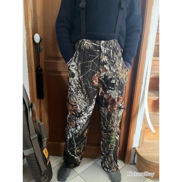 Salopette de chasse chaude camouflage for�t avec bretelles Browning Taille M