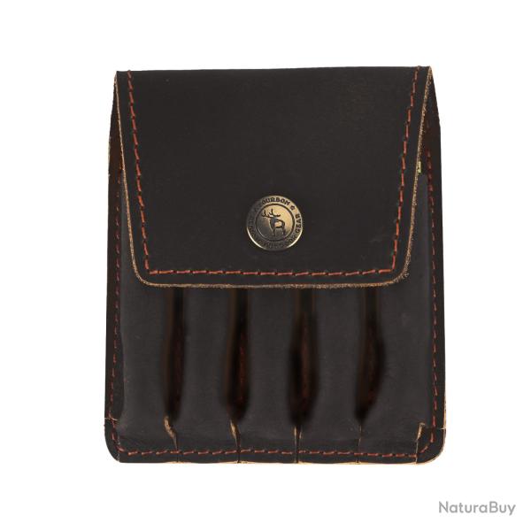 Pochette porte-cartouches en cuir Tourbon - Noir - LIVRAISON GRATUITE