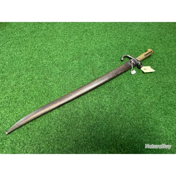 BAIONNETTE  REGLEMENTAIRE   CHASSEPOT  1870 AU M�ME  NUM�RO   19 �ME  N�10