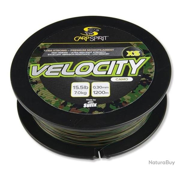 FIL VELOCITY XS CAMO 1200M NPC 0.30mm - 7kg