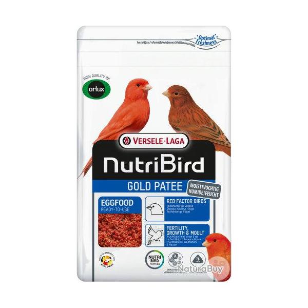 NUTRIBIRD GOLD PATEE OISEAU FACTEUR ROUGE 1KG