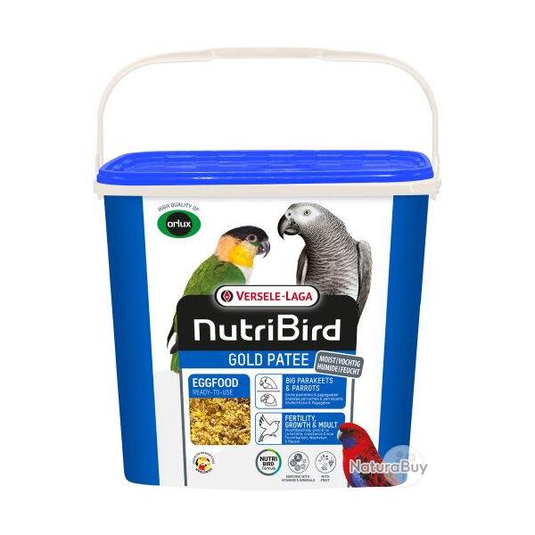 NUTRIBIRD GOLD PATEE GRANDE PERRUCHE ET PERROQUET 5KGS