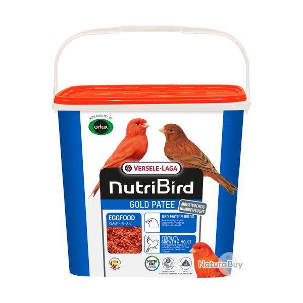 NUTRIBIRD GOLD PATEE OISEAU FACTEUR ROUGE 5KGS