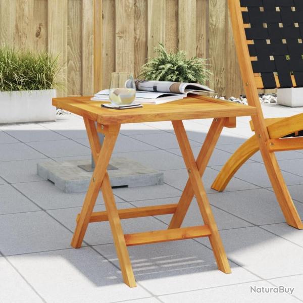 Table d'appoint de jardin 40x40x40 cm bois d'acacia massif alsavelo