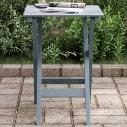 Table d'appoint pliable gris bois de peuplier massif