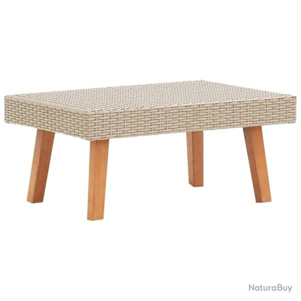 Table basse de jardin Rsine tresse Beige alsavelo