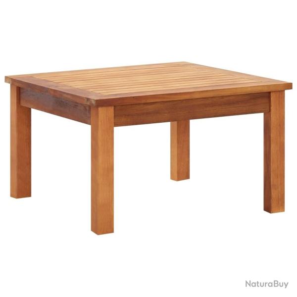 Table basse de jardin 60x60x36 cm Bois solide d'acacia alsavelo