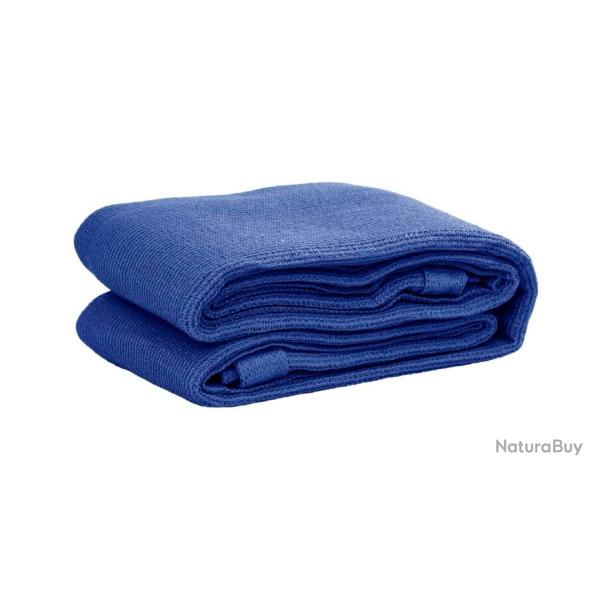 Tapis de tente grand format - 400 x 400 cm - Bleu PEHD - Camping, caravane, voyage