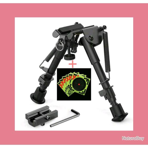 Bipied toutes armes + 40 cibles offertes ( envoi gratuit)