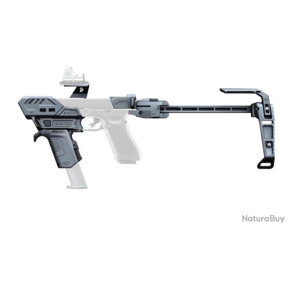 NOUVEAUT� 2025 "PR�COMMANDE" KIT STABILISATEUR RECOVER S-PRO MG COMPLET POUR GLOCK - NOIR