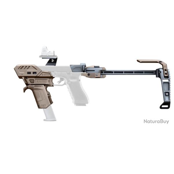 NOUVEAUT� 2025 "PR�COMMANDE" KIT STABILISATEUR RECOVER S-PRO MG COMPLET POUR GLOCK - TAN