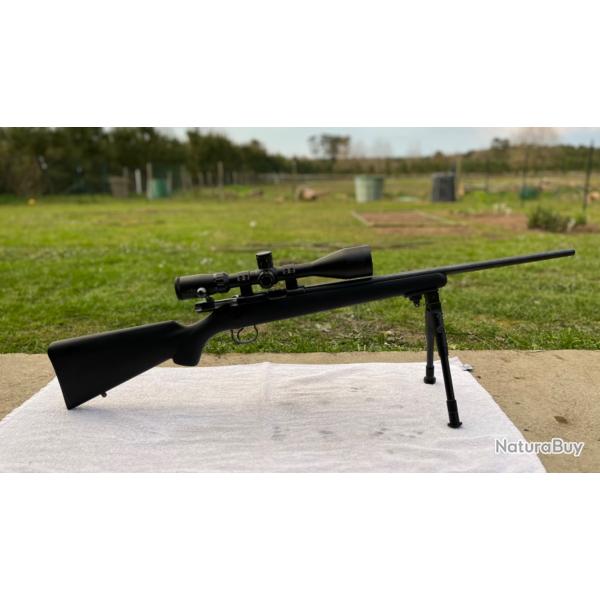 CZ 455 22LR LUNETTE 4-16x50 & BIPIED