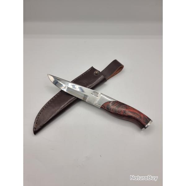 Dague de chasse avec fourreau, lame en acier 440C poin�onn�e, neuve.