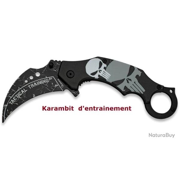 Couteaux Karambit punisher d'entrainement