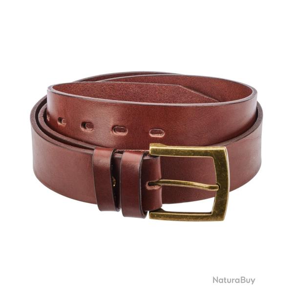 Ceinture en cuir Couleur Brun fonc�