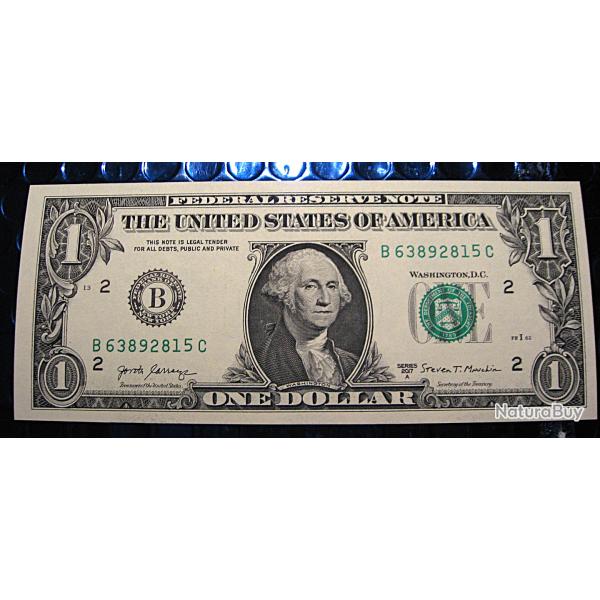 Amerique billet de 1 dollar neuf s�rie 2017