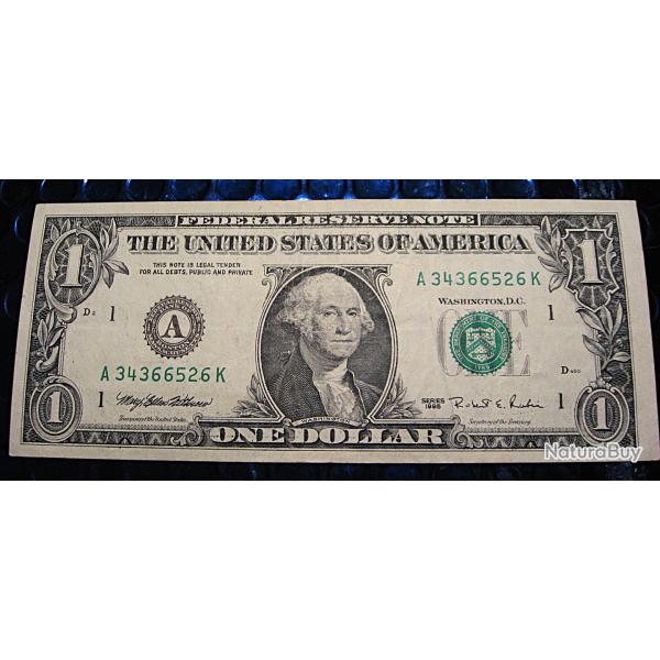 Am�rique billet de one dollar  s�rie de 1995 SUP