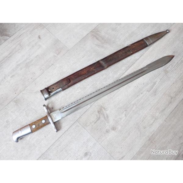 77674 - Baionnette de pionnier Suisse Mod�le 1914 � dents de scie. Mdle chrom�