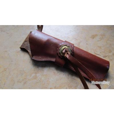 Ensemble ceinture baudrier porte sabre et étui de revolver 1892