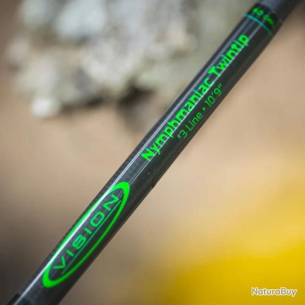 Canne vision NYMPHMANIAC TWINTIP 10p3 soie de 3
