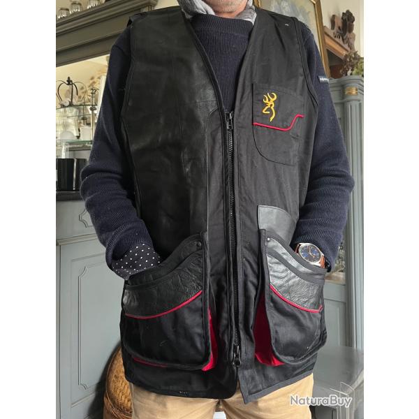 Gilet de Ball Trap masters noir Browning Taille M