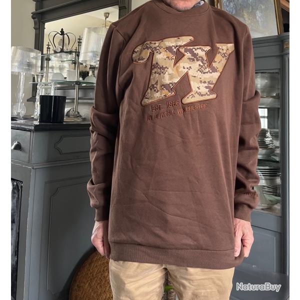 Sweat shirt marron chaud Winchester mod�le Red Stone Taille XL