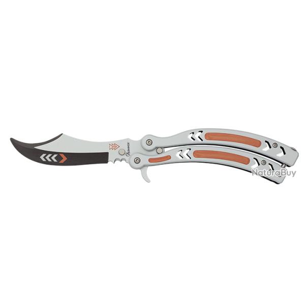 Couteau papillon 3 d D'entrainement  lame de 10 cm