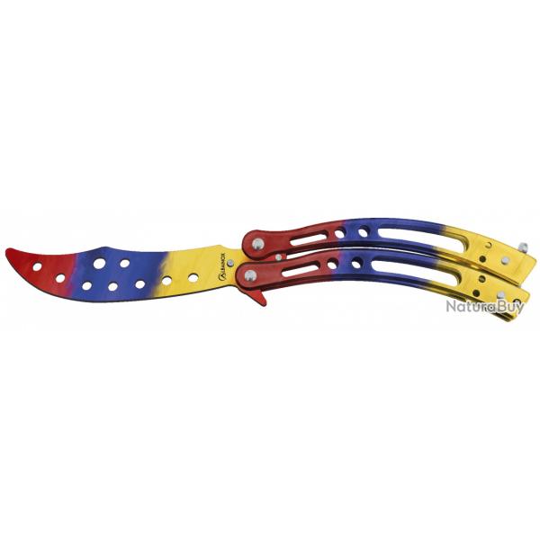 Couteau papillon Colorful Multicolor D'entrainement  lame de 9.50cm