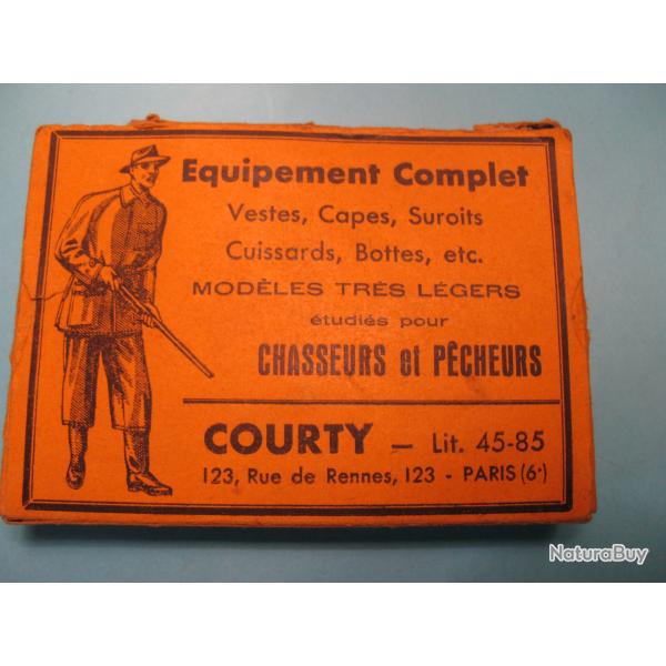 Un carton  Courty a Rennes de 10 cartouches Gevelot Paris cal 20 x65 plombs de 10