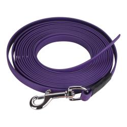 Longe BIOTHANE BETA plate 13 mm Violet 3 m AVEC poign&eacute;e