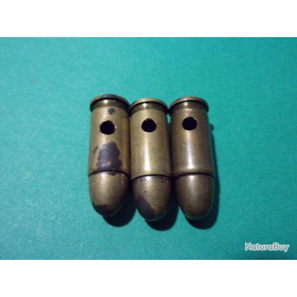 3 Munition 7,65x17 Browning (32ACP) (SFM-30) �tui laiton, balle blind�e, neutralis�es