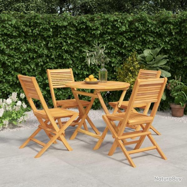 Ensemble � manger de jardin 5 pcs Bois de teck massif alsavelo