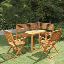 bistro 4 pcs Bois d'acacia solide