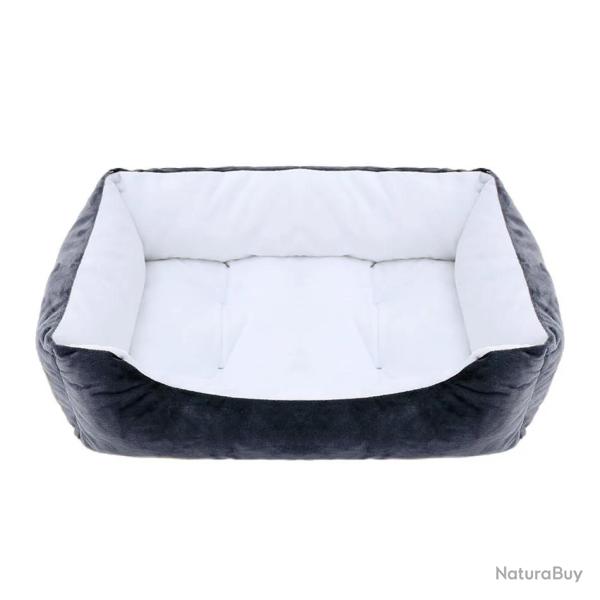 Lit pour chien chat animal de compagnie carr� en peluche chenil moyen petit chien cat dog bed 16 S (