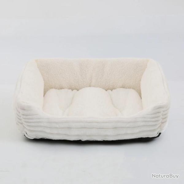 Lit pour chien chat animal de compagnie carr� en peluche chenil moyen petit chien cat dog bed 09 S (