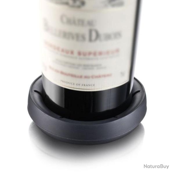 Dessous de bouteille, acier bross�,avec anti derapant , anti gouttes