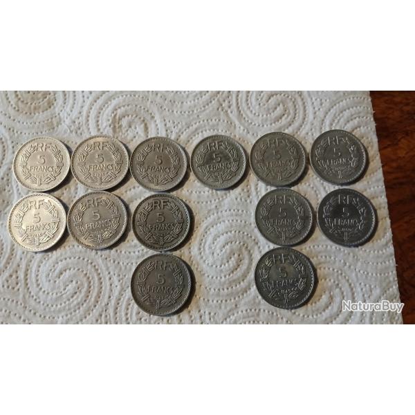 Monnaies 5 francs alu  1945 � 1950