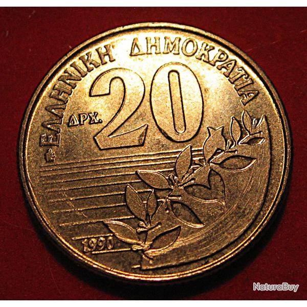 Grece piece de 20 apaxmai 1990 ttb