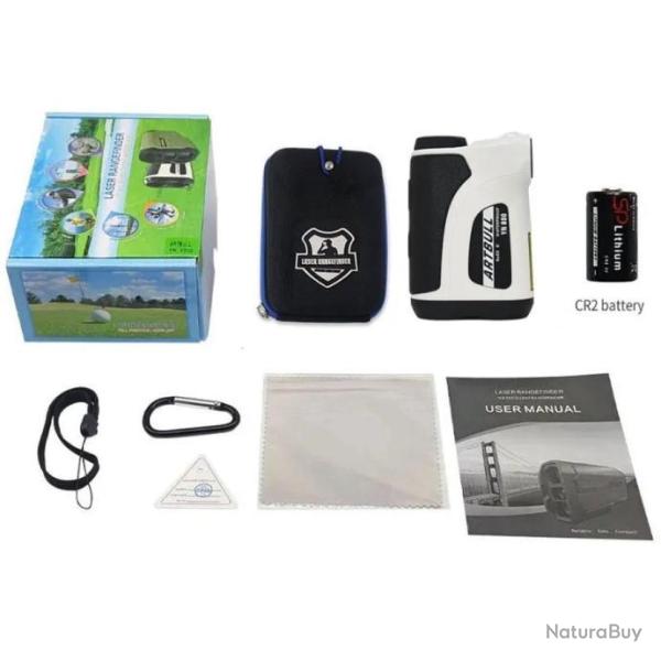 T�l�m�tre Laser 800M 6x YN-800 Blanc *Ench�re* +Sacoche Chasse Golf Outdoor Artbull