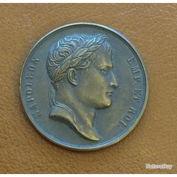 M�daille de NAPOLEON - EMPEREUR ET ROI- Comm�moration de la bataille d'AUSTERLITZ