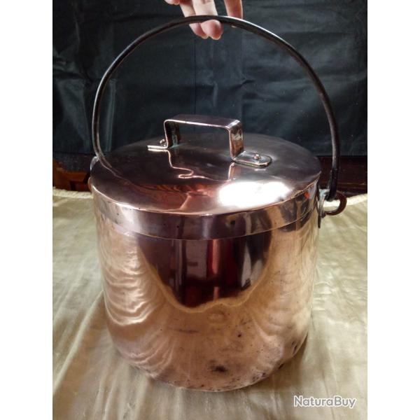 MARMITE et son COUVERCLE en CUIVRE XIX�me